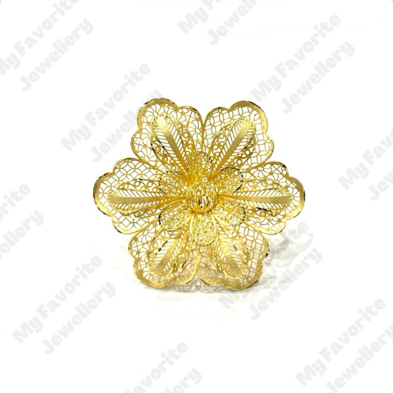 Cincin Kerawang Adjustable Kendari EMAS ASLI Kadar 700 16K