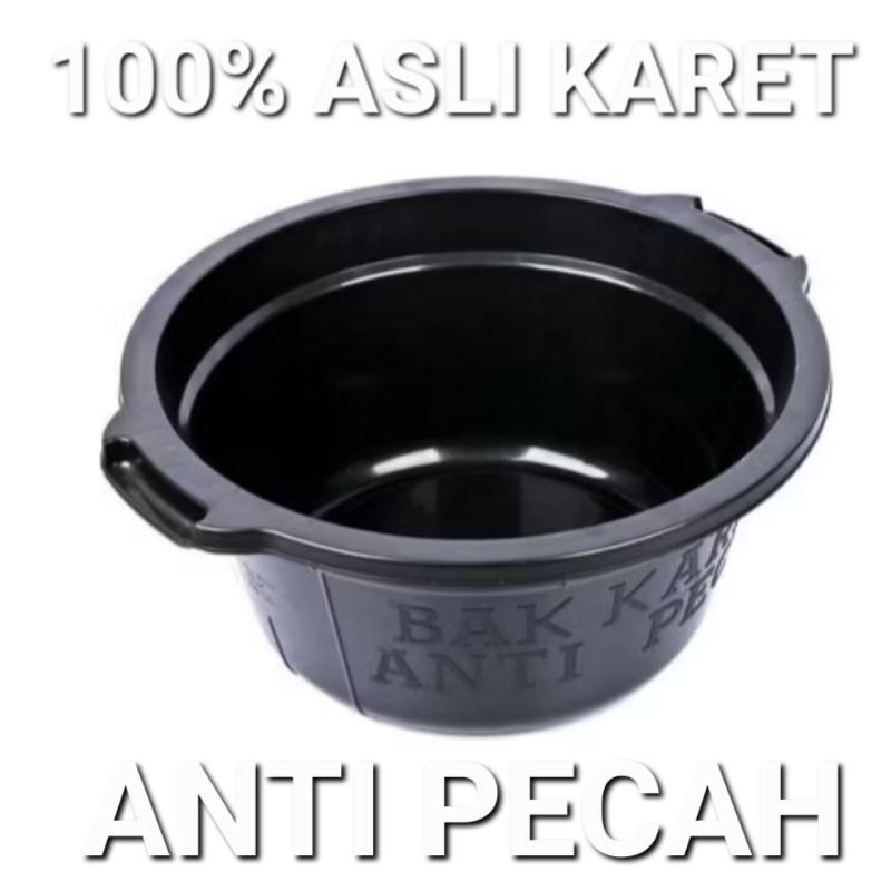 Bak karet 28 asli karet anti pecah/bak baskom asli karet anti pecah