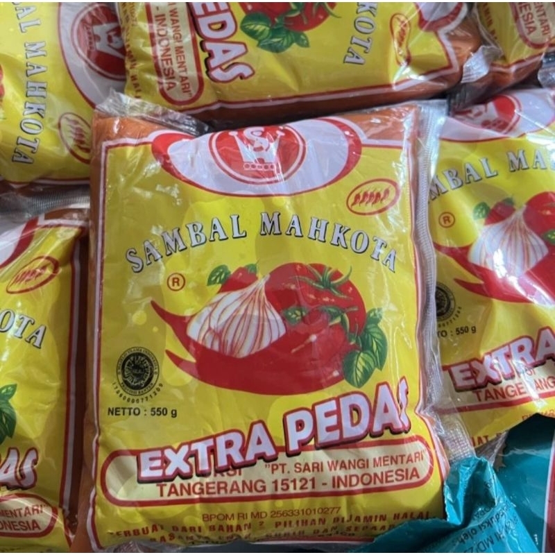 

Saos Sambal Mahkota Extra Pedas 550 gram