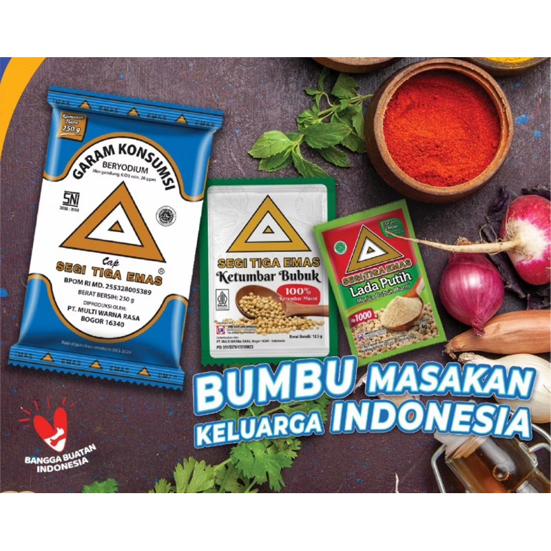 

2 ls Katumbar/Ketumbar bubuk segitiga emas 24bks