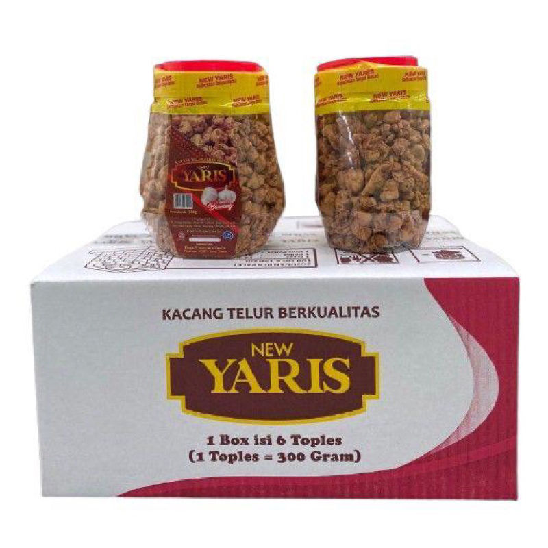 

Kacang Telur Bawang New YARIS (DUS) isi 6 Toples