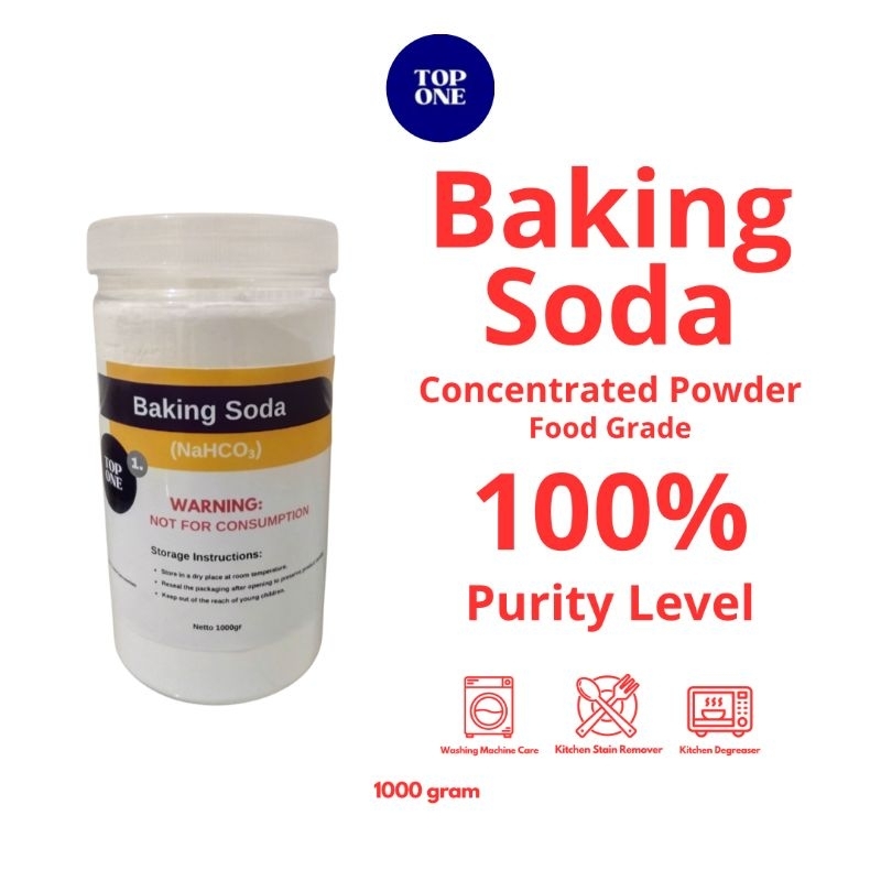 

BAKING SODA 1KG - SODA KUE FOOD GRADE / SODIUM BICARBONATE 1000g