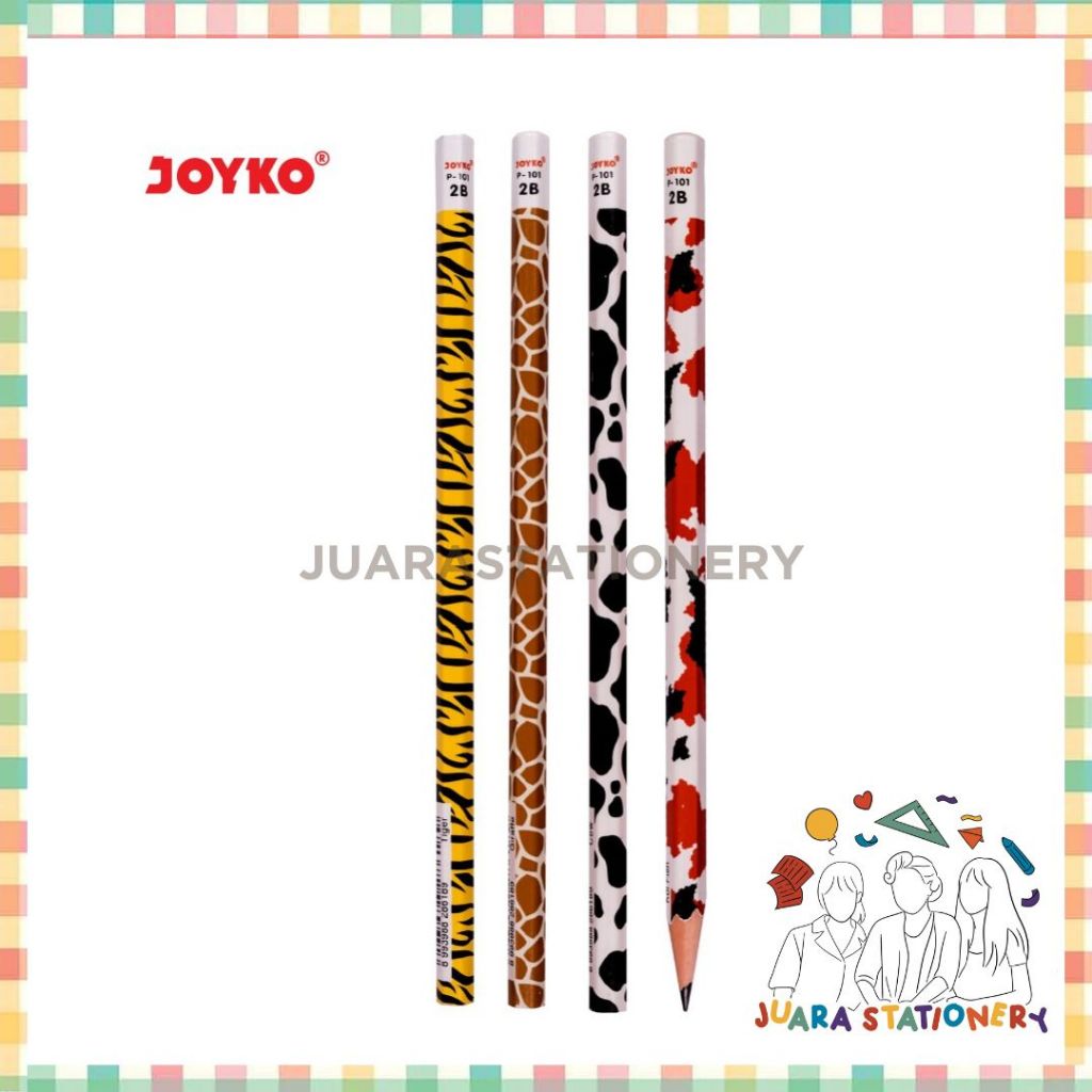 

[SATUAN] Pensil Joyko P-101 2B Animal Kingdom Satuan Pecil (87) / Eceran Pensil / Pinsil Ujian Komputer Sekolah / pensil 2b / pensil joyko / pensil 2b joyko / pensil tulis / pensil karakter / pensil 2b 1 pak / pensil murah / pensil 1 pack / pensil joyko