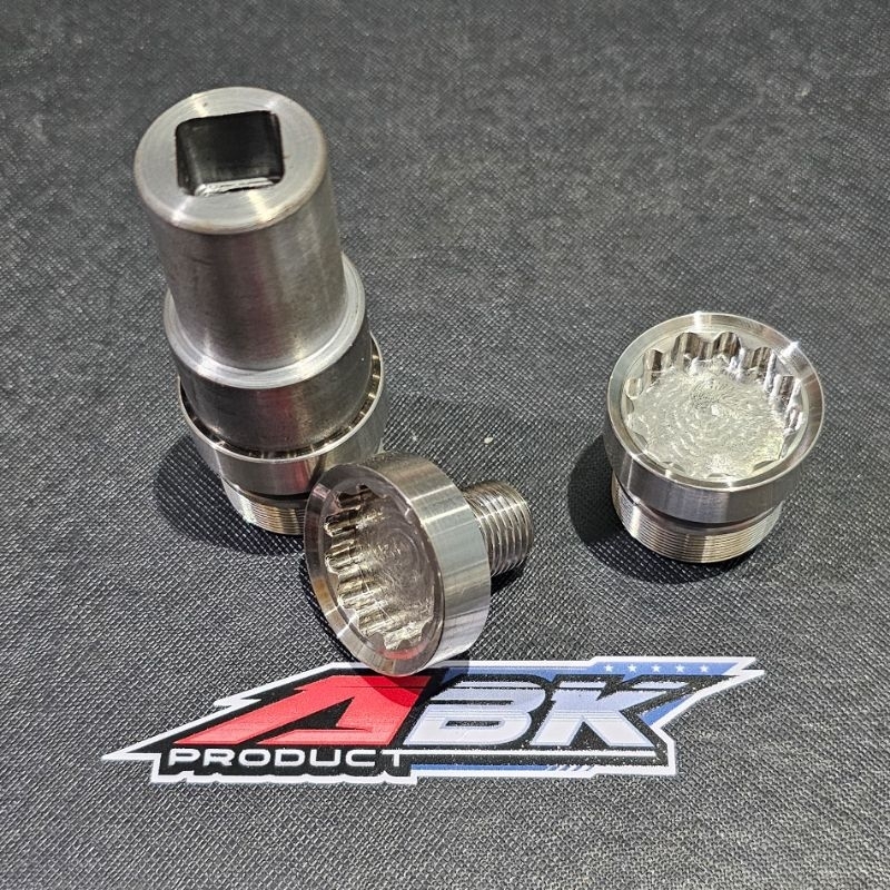 Tutup shock ninja rr stainless custom baut T atas ninja r rr baut segitiga ninja tutup skok shock so