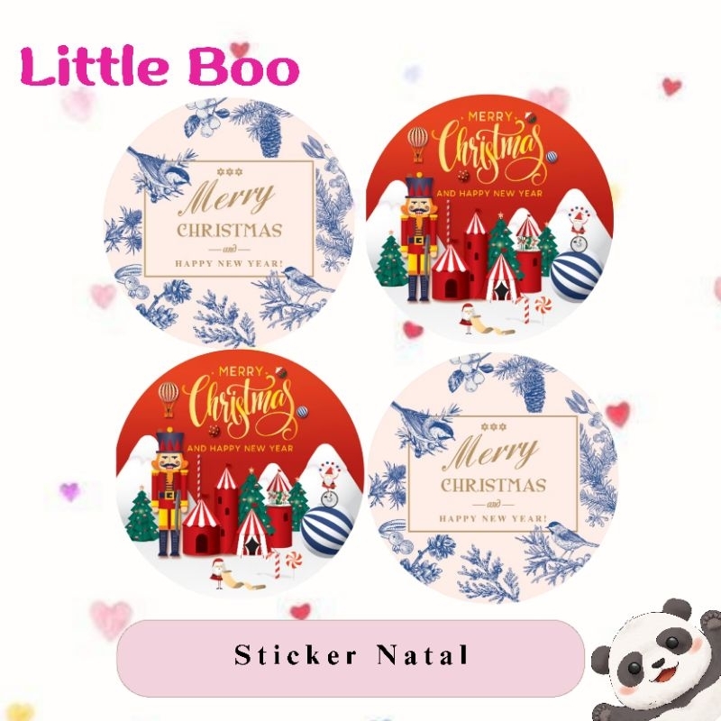 

Sticker Natal Christmas / Stiket Bulat Natal Christmas