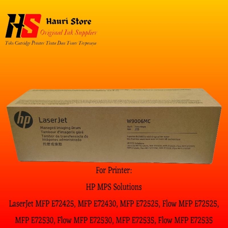 HP LaserJet Imaging Drum W9006MC Black Original HP MPS Solutions Printer LaserJet MFP E72425, MFP E7