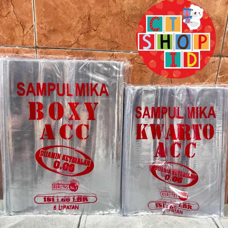 

Stock Banyak CTShopID Sampul Mika Buku Tulis Kwarto Boxy 1 PAK ISI 6 LEMBAR Tebal Murah Berkualitas 92