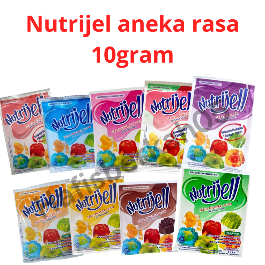 

Nutrijell Jelly Nutrijel bubuk Aneka rasa - 10gr