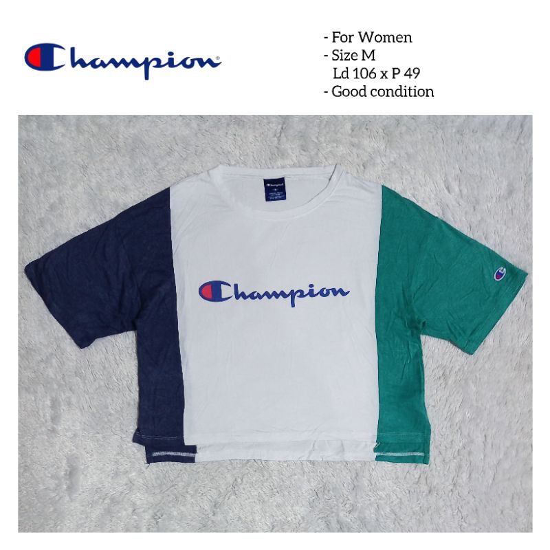 Kaos crop Champion
