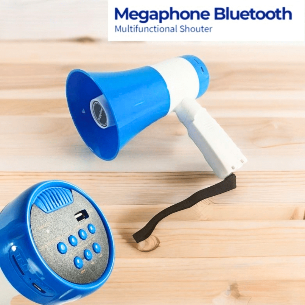 PUSAT Taffware Megaphone Bluetooth toa kecil pengeras suara untuk jualan keliling Fungsi Rekaman 25W