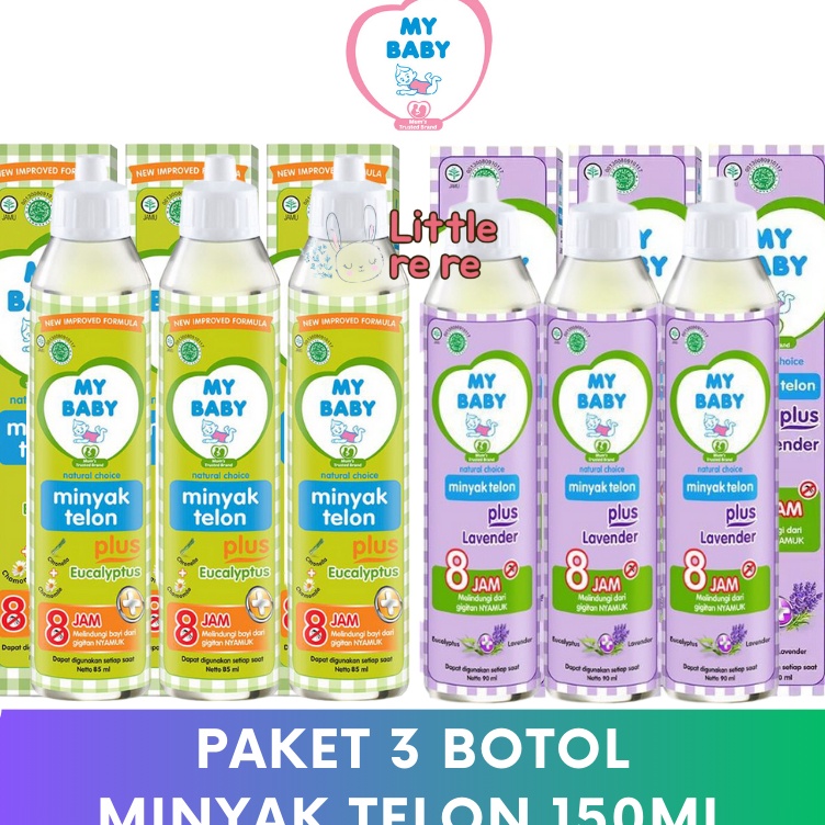 

Seller 3 PCS MY BABY Minyak Telon Plus Eucalyptus Lavender 15ml T81