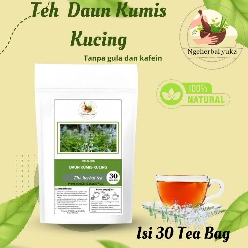 

Teh Daun Kumis Kucing isi 30 tea bags | Minuman Teh Herbal | Ngeherbal Yukz
