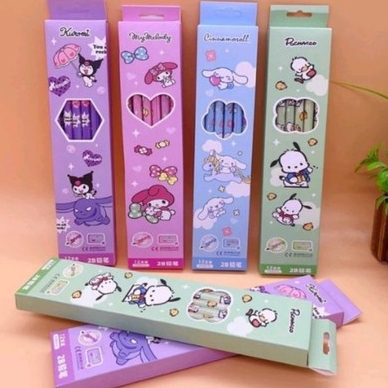 

1Lusin Pensil 2b Pensil Fancy Karakter Sanrio