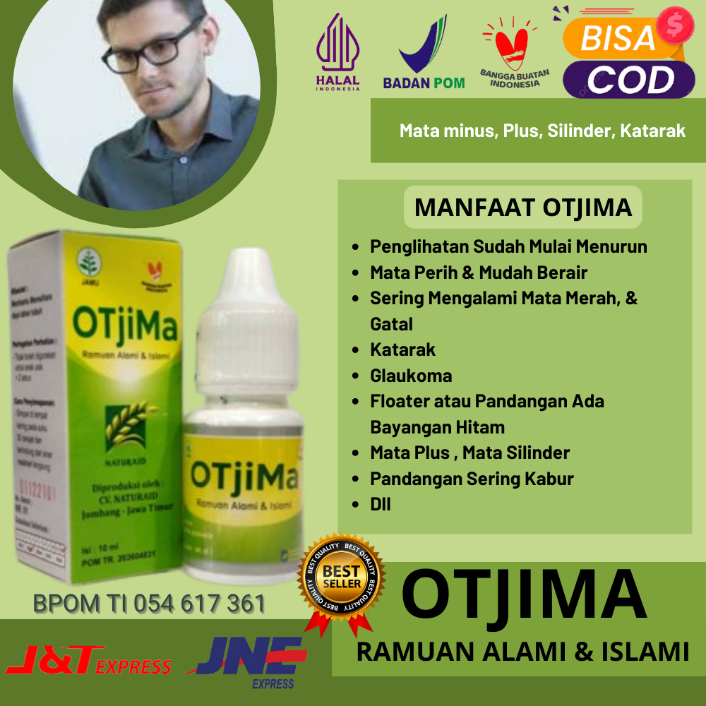 Otem/Otjima  Obat Tetes Mata Alami untuk mata minus, Plus, Silinder, Katarak