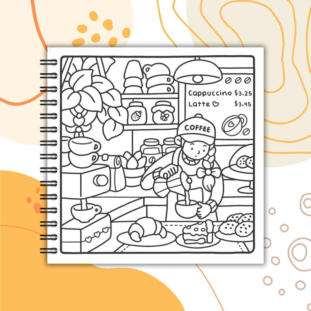

HJK Girl Moment Cute And Comfy Coloring Book Buku Merwanai Girl Moment Tebal 200gsm
