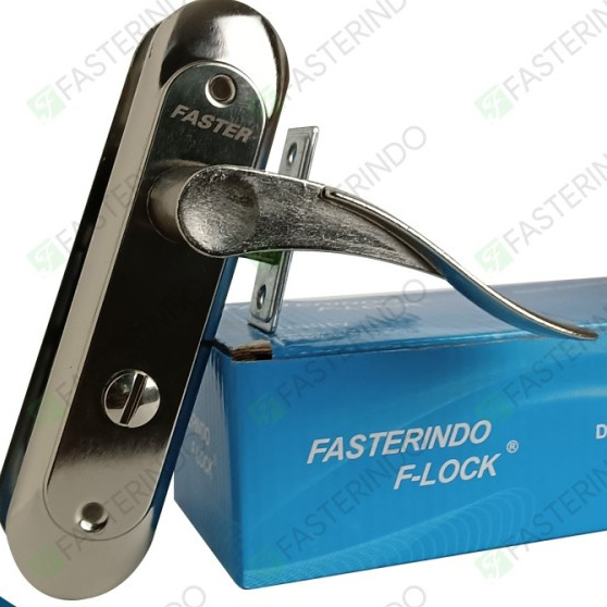 KUNCI PINTU KAMAR MANDI GAGANG PINTU SET/Kunci Kamar Mandi Model Handle Chrome/ GAGANG KUNCI PINTU H