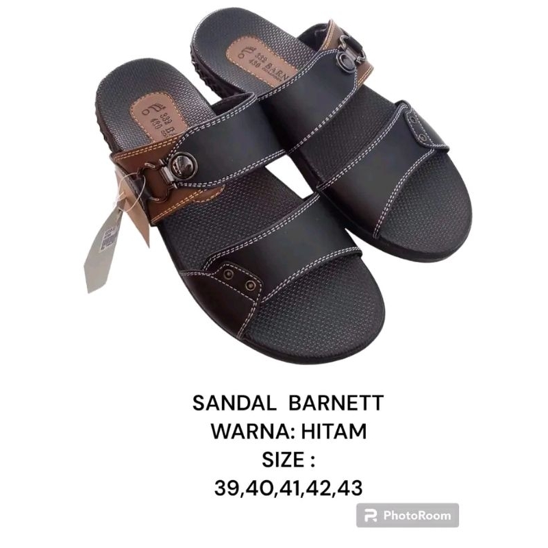 SANDAL CASUAL PRIA BARNET ECCO 02 HITAM