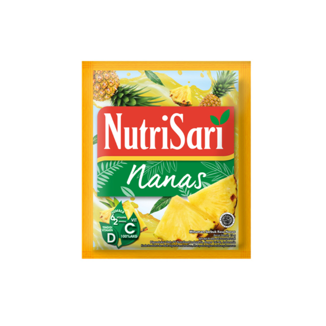 

Nutrisari rasa nanas 10 pcs/13 gr