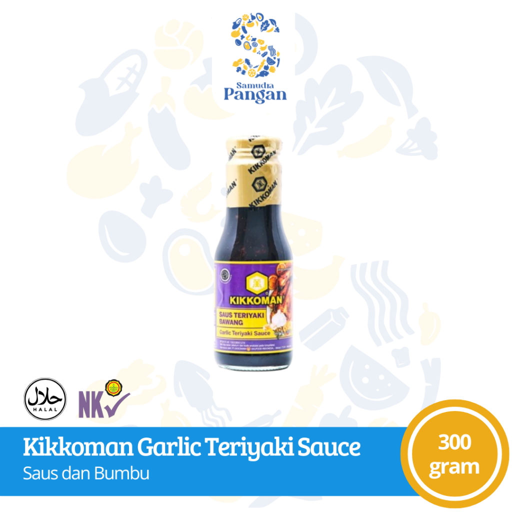 

Kikkoman Garlic Teriyaki Sauce Saus Teriyaki 300 gram