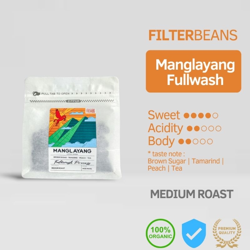 

Biji Kopi Filter Manglayang Fullwash 200g