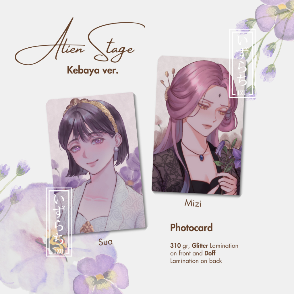 ALNST Alien Stage Mizi Sua Kebaya ver Photocard Fanmerch by Izurachii