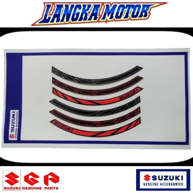 ORI SGA Rim decal Stiker velg pelek Suzuki Nex Address Lets Spin Skydrive