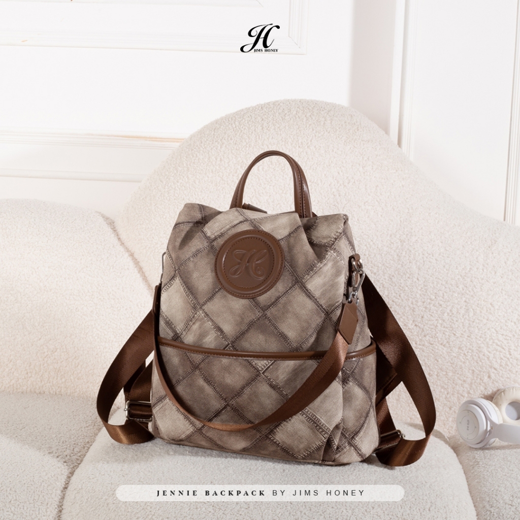 JIMS HONEY JENNIE BACKPACK tas ransel wanita selempang cewek stylish tas Jimshoney Medan