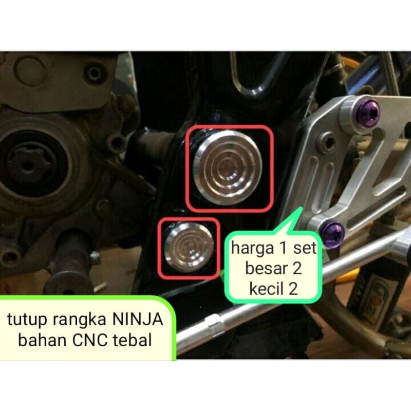 Set Tutup Rangka CNC Tebal untuk Ninja R/Ninja RR/Serpico/SS/SsR/Duocup Koinan/Frame Rangka Ninja - 