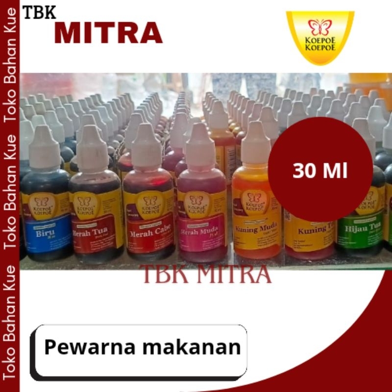 

PEWARNA MAKANAN KOEPOE KOEPOE 30 ML VARIAN WARNA TERLENGKAP