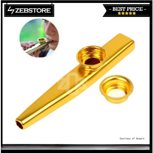 Kazoo Alat Musik Tiup Flute Metal Aluminium