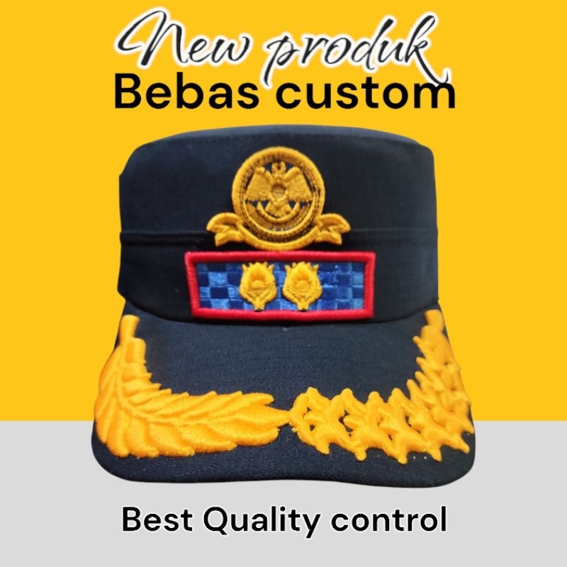 Topi Komando Dishub Kemenhub Custom Best Quality Bonus Nama Custom