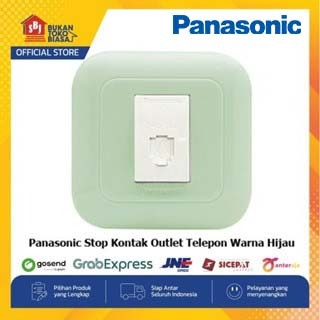 Panasonic Stop Kontak Outlet Telepon Warna Hijau 1000032487