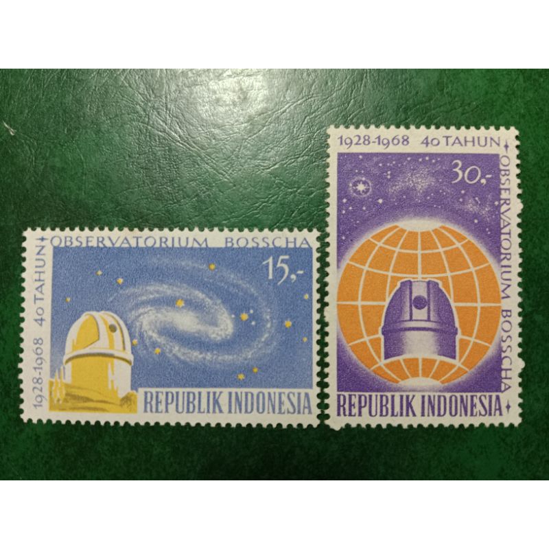 

Prangko Indonesia 2 Pcs Bosscha Tahun 1968 UN USED