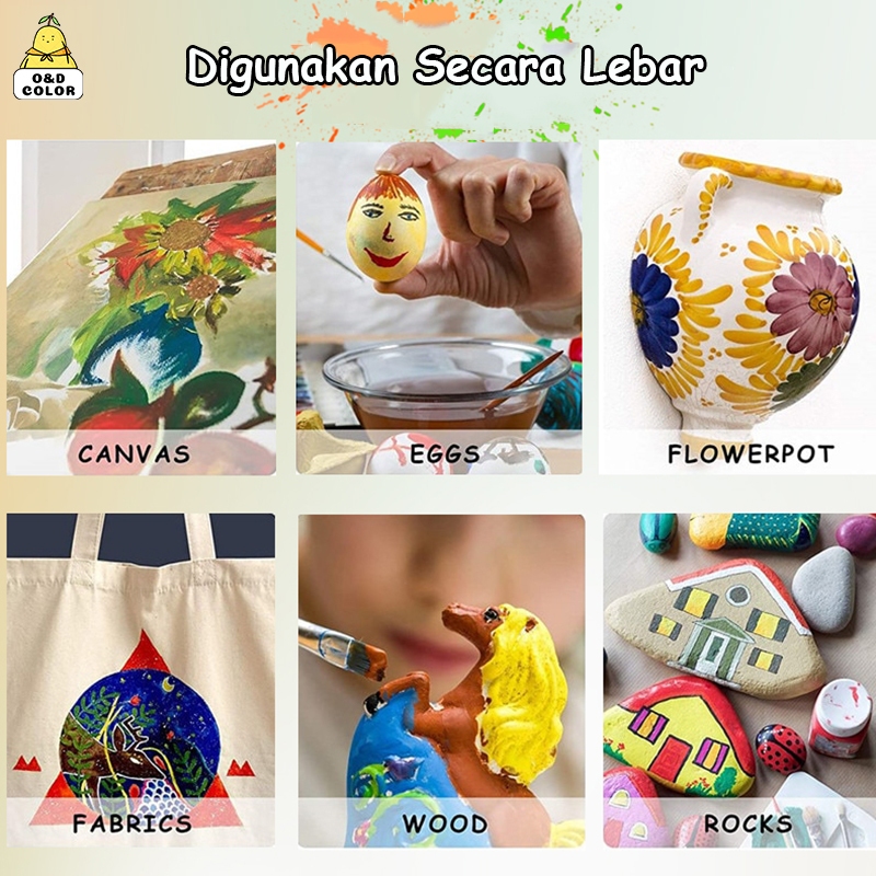 

Giorgione Profesional Acrylic Paint Cat Akrilik 12/24 Warna 12ml/botol Non Toxic Kualitas Tinggi