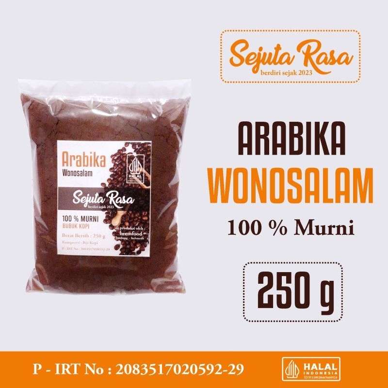 

Arabika Wonosalam 250 Gram 100% Asli Kopi Tidak Ada Campuran
