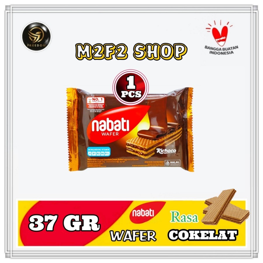 

Nabati Wafer Richoco Chocolate Cream | Krim Cokelat Sachet - 37 gr (Kemasan Satuan)