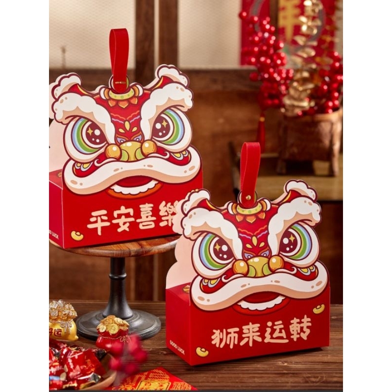 

kotak imlek sincia motif barongsai 平安喜乐