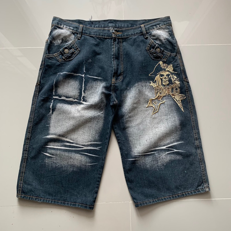 Y2k jorts pants unknow brand / jnco / sohk jeans / jorts fubu