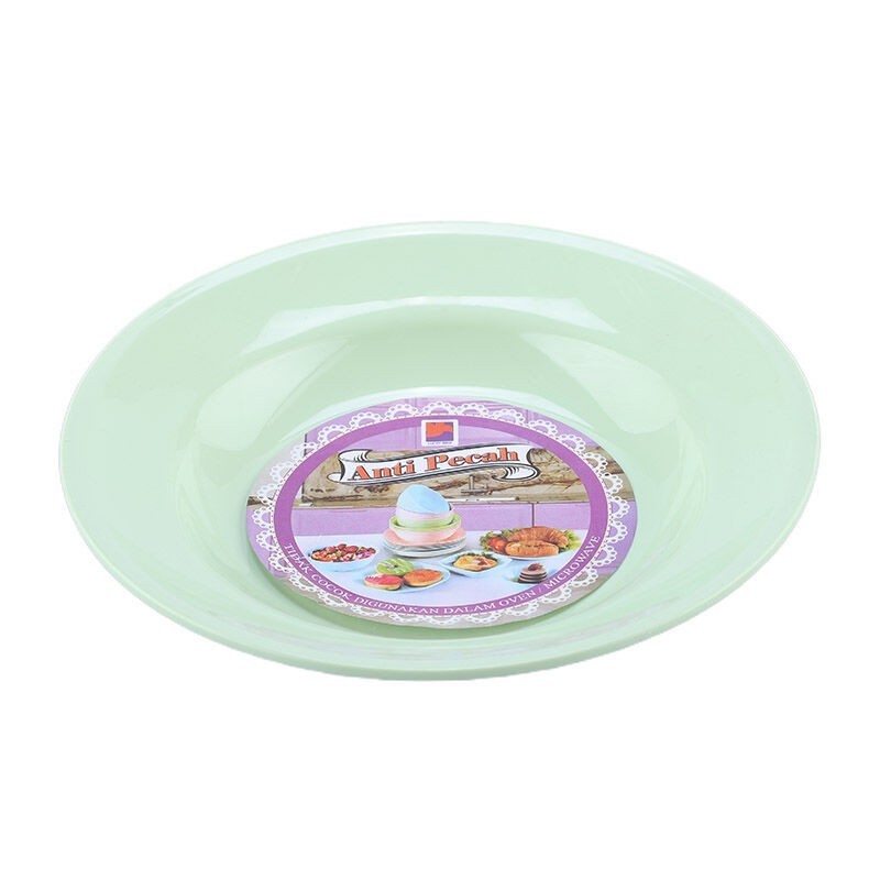 Lucky Bird piring bulat dalam pet 7'' (LB-P-913) / Piring Bulat 7 Inchi Lucky Bird LBP-913