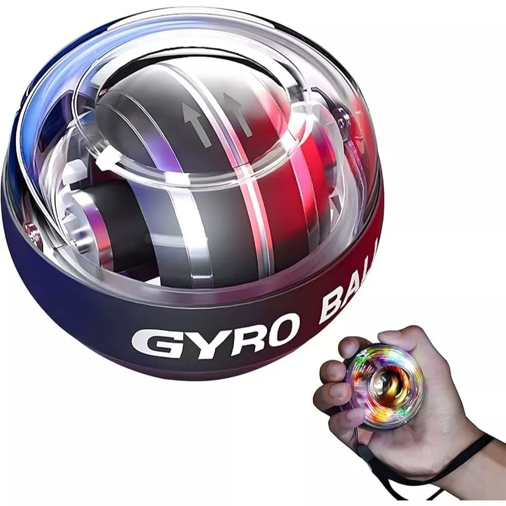 

POTENCE PWB01 Power Wrist Ball Alat Latihan Tangan Wrist Ball Gyro Spinner Exercise alat gym fitness