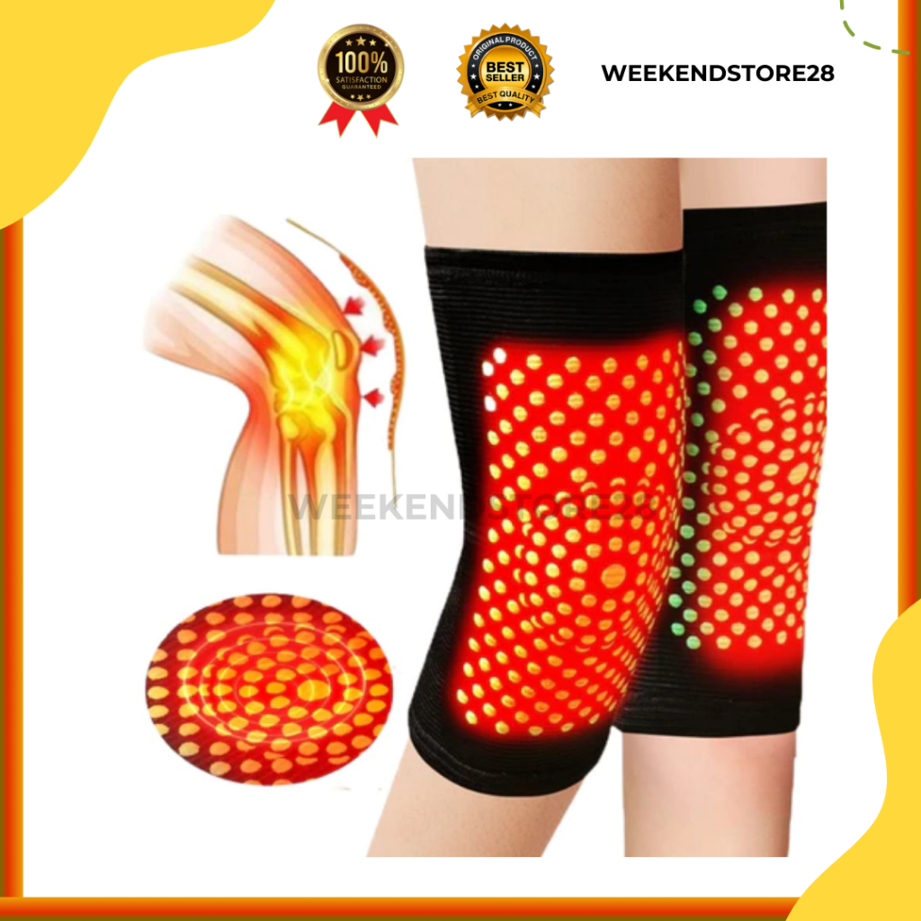 Sepasang Deker Pelindung Lutut Alat TerapiI Magnetik Lutut Penghilang NyeriI Lutut Dan Dengkul Termu