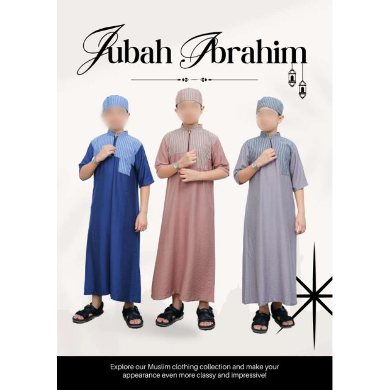 Jubah Ibrohim / Jubah Anak Lakilaki / Jubah Anak Cowok TK SD