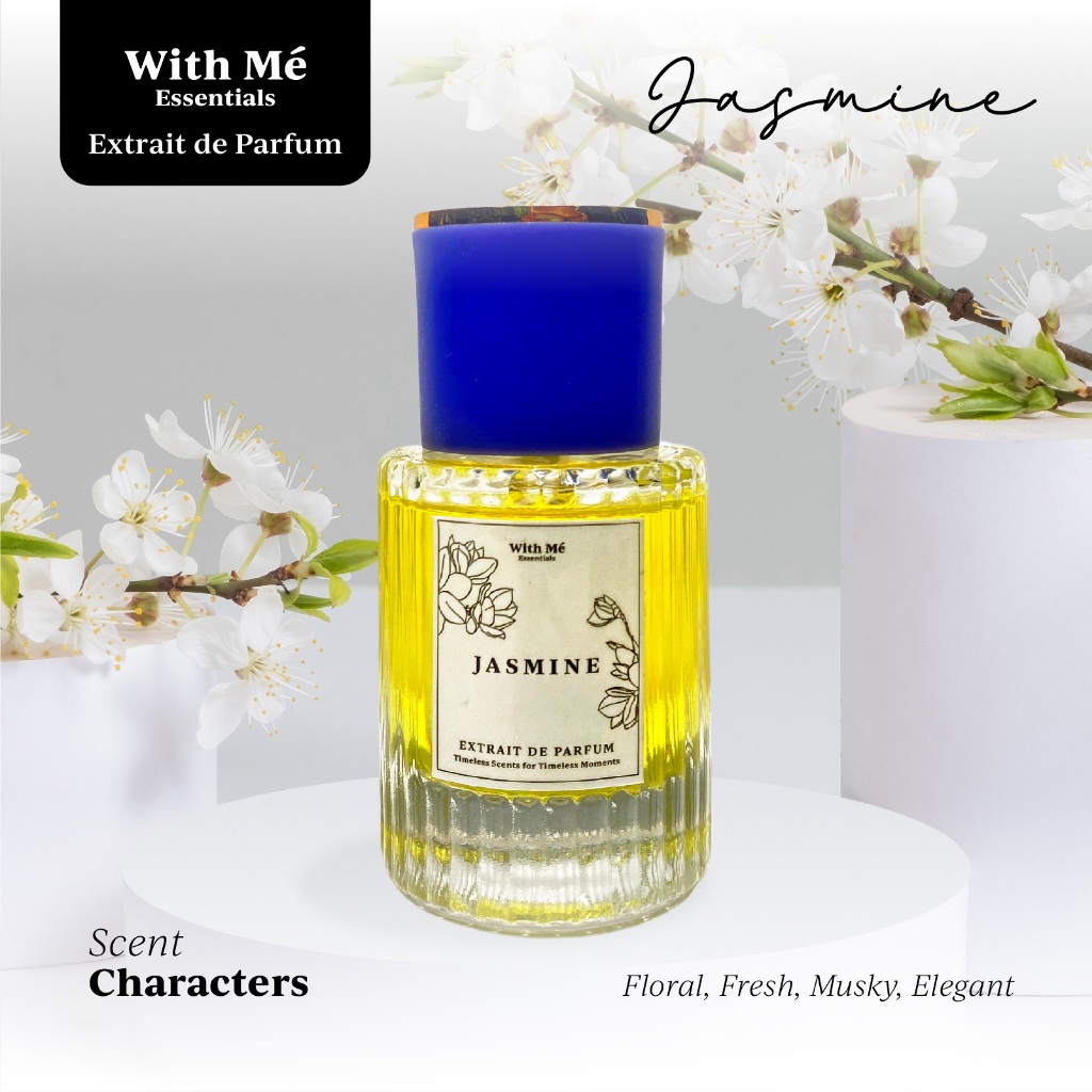 PARFUM JASMINE WITH ME ESSENTIALS MINYAK WANGI TAHAN LAMA 24 JAM UNISEX AWET WANGI FARFUM PRIA WANIT