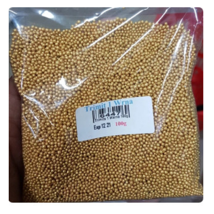 

Edible Sprinkle Ball Gold Topping Kue Cake Decoration 1 KG