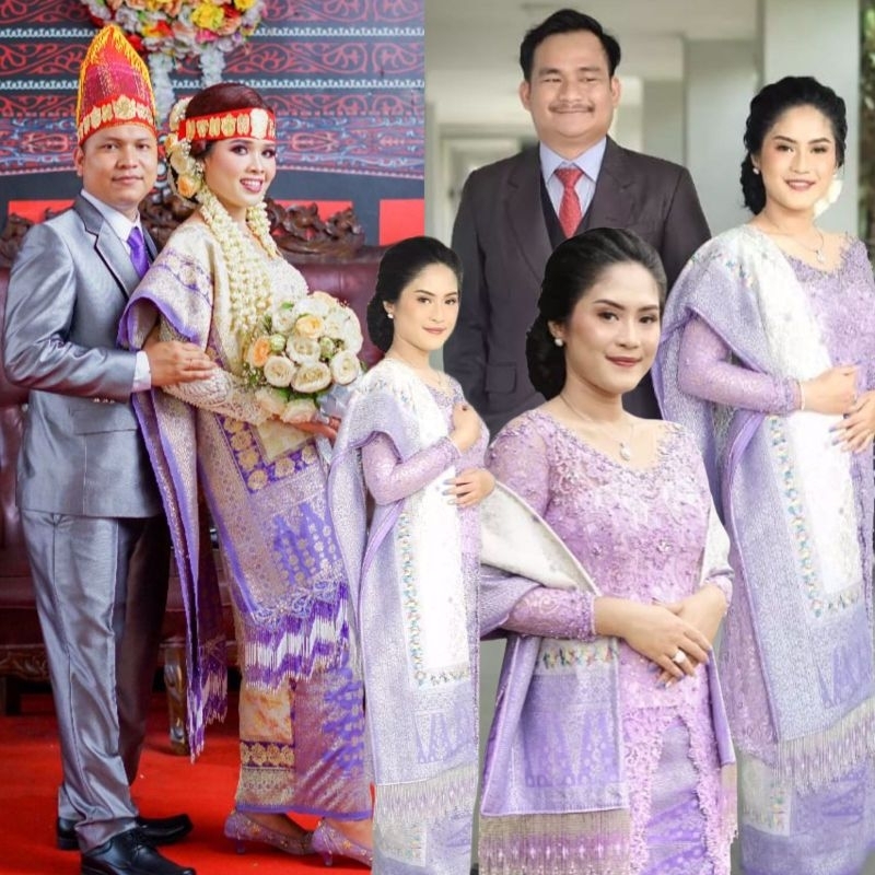 SONGKET PANCAWARNA UNGU / PANCAWARNA LILAC TERBARU