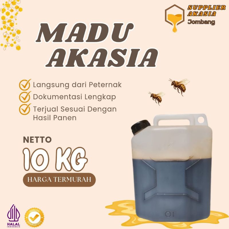 

Grosir Madu Akasia Raw Asli Murni 100% - 10kg (Panen Bulan Oktober 2024)