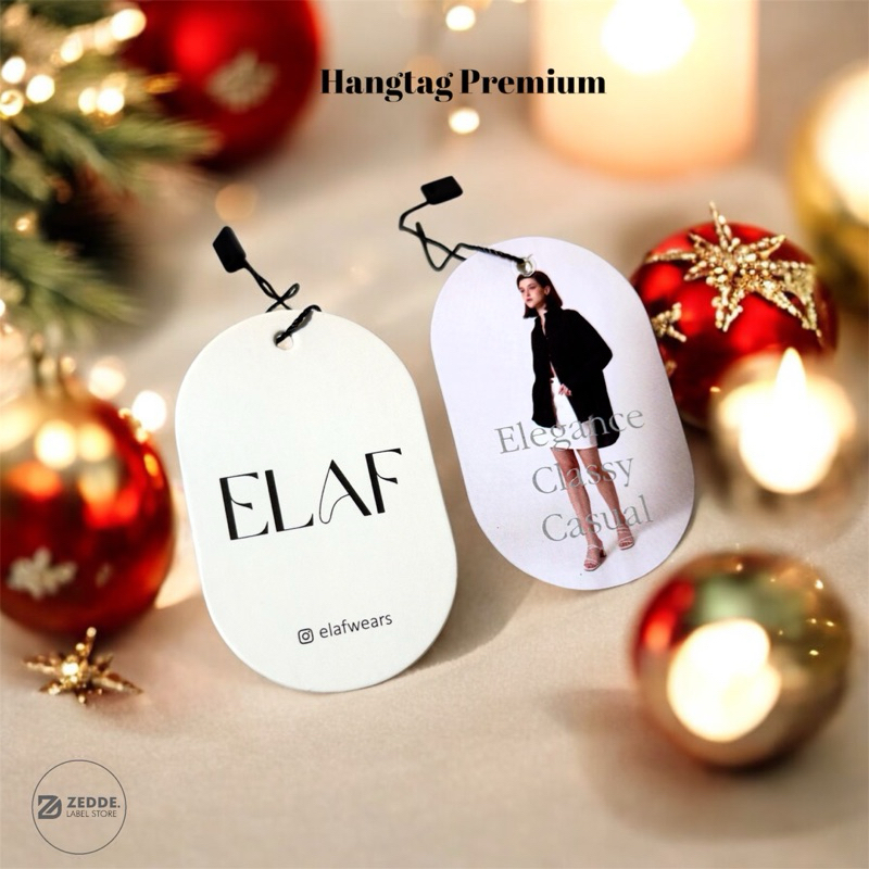 

( 1200pcs Hangtag Premium 700gsm FREE DESIGN ) Hangtag Custom Baju Tebal Premium Tali 2 Sisi