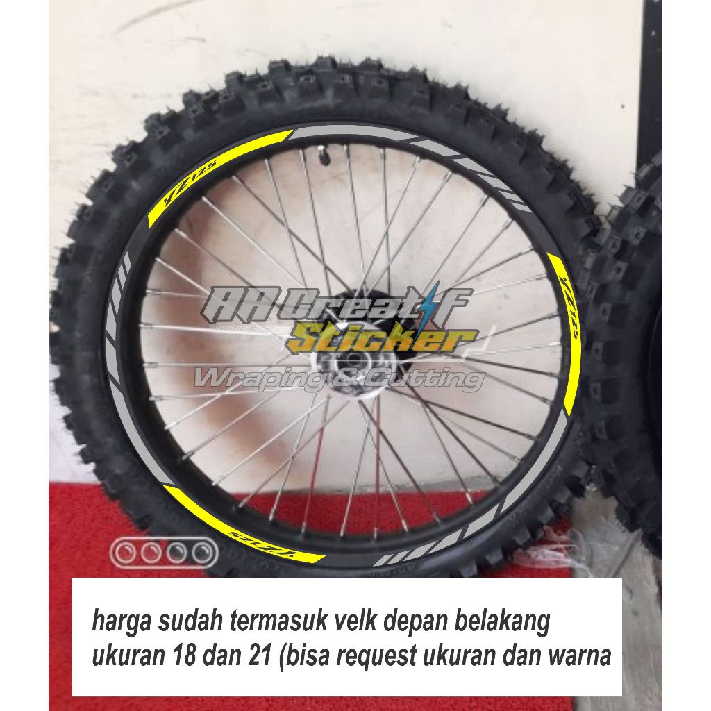 STICKER STIKER VELK yamaha YZ 125