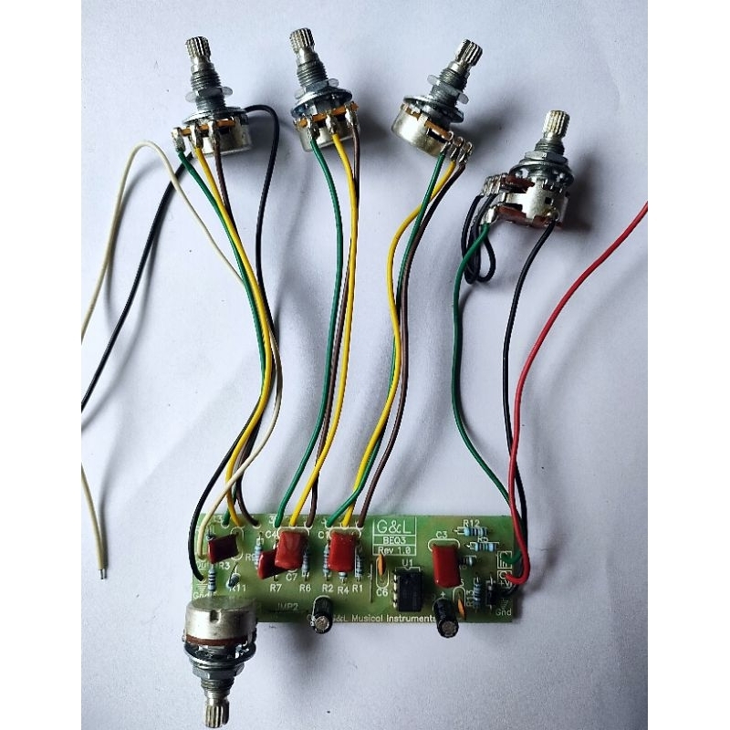 Preamp Bass GnL G&L BEQ3 Rev 1.0 3 Band 5 Potensio Original