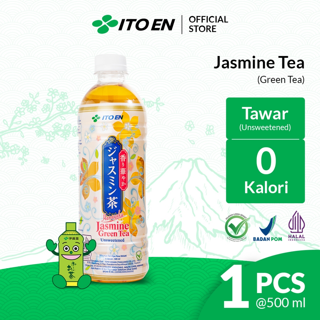 

ITO EN Jasmine Green Tea No Sugar 500ml - Teh Melati Relax Alami